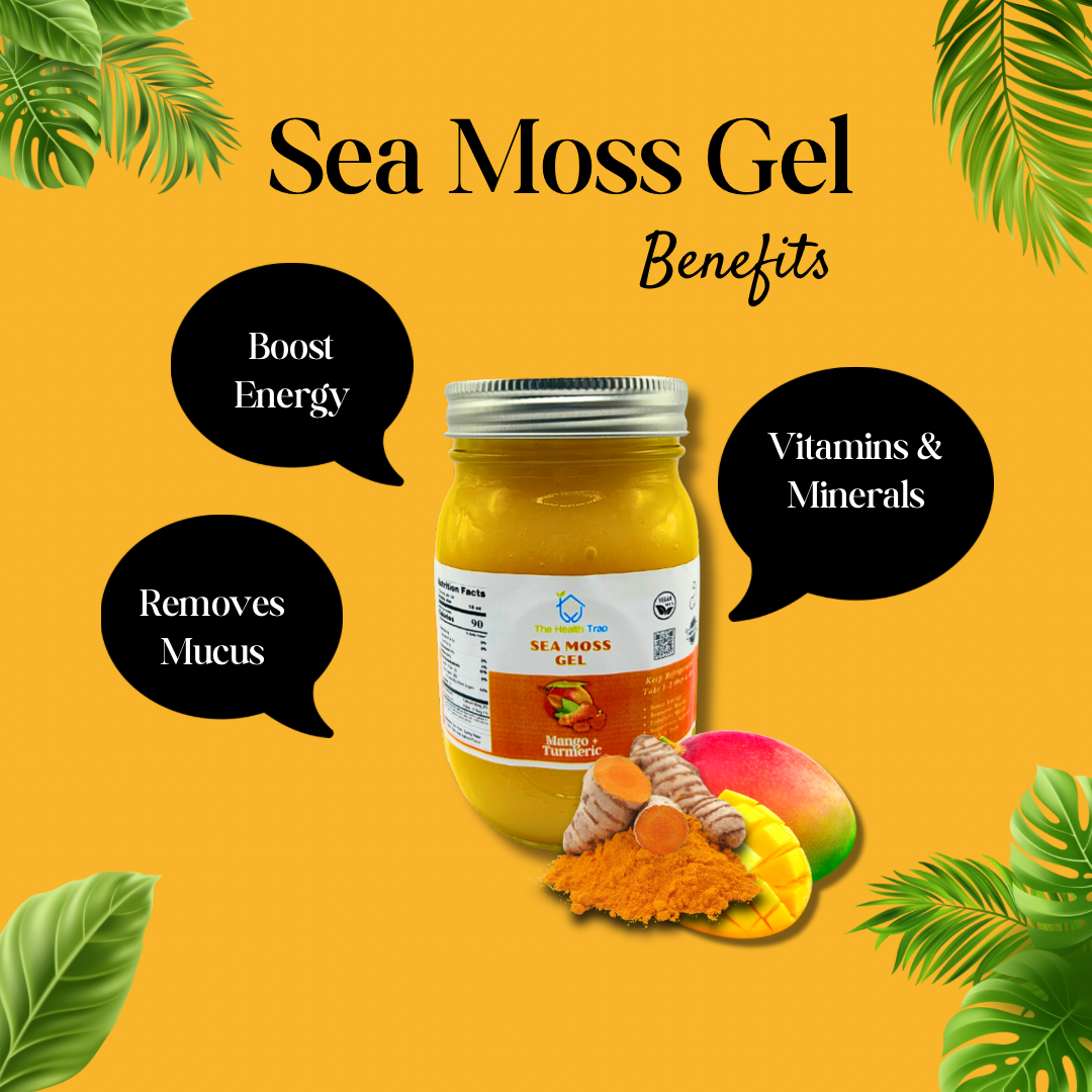 Mango Turmeric Sea Moss Gel 16 oz